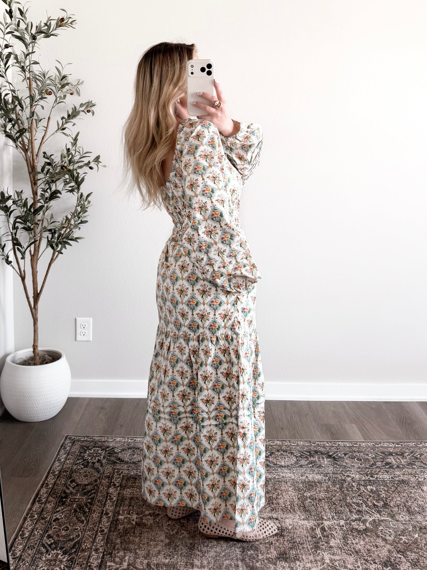 Tea Time Floral Maxi Dress