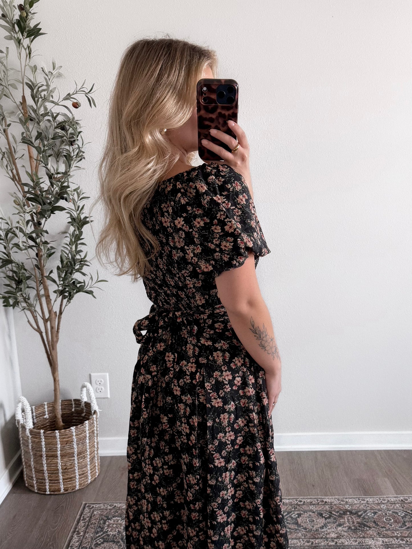 Arden Floral Midi Dress