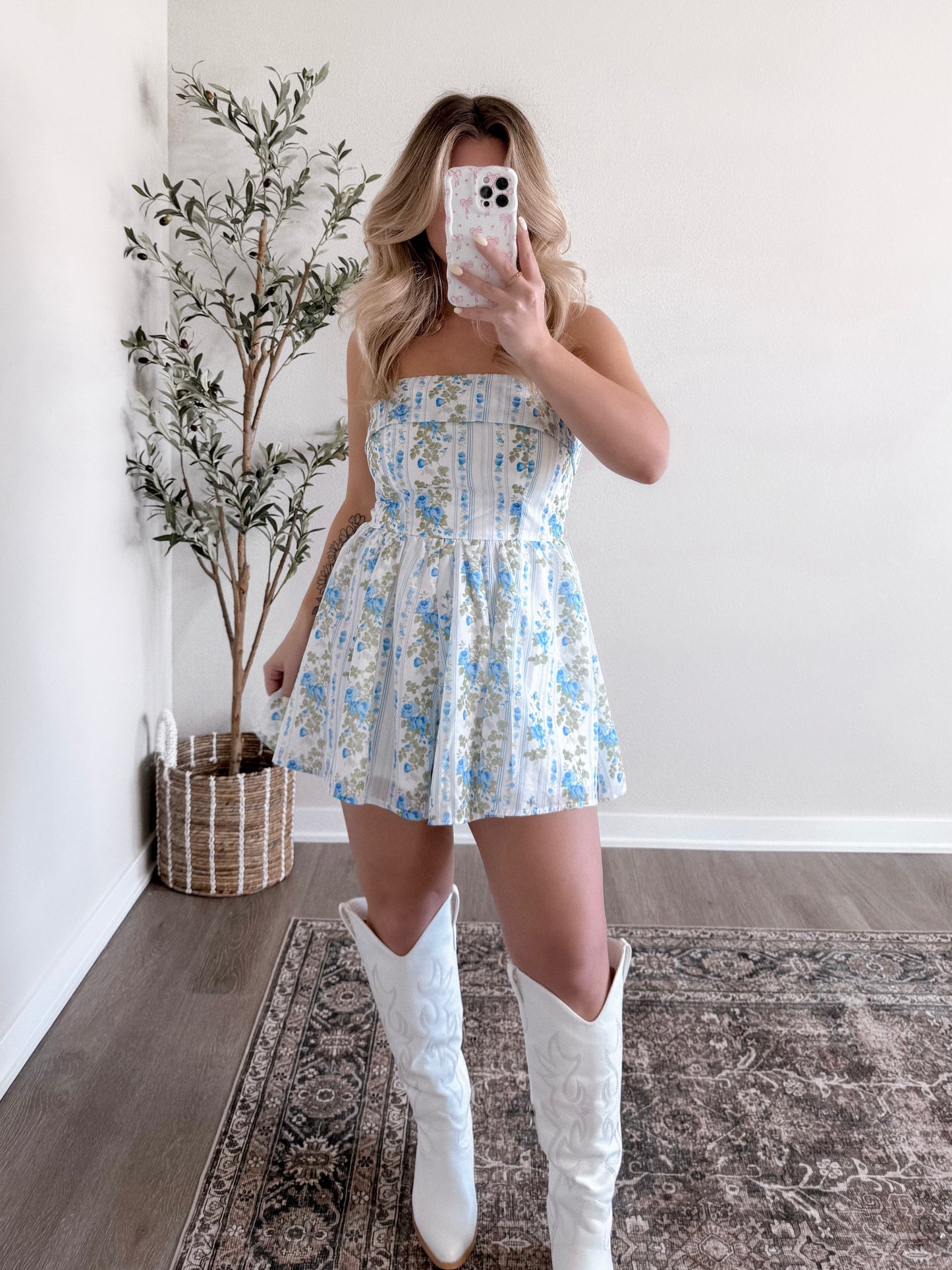 Love Story Floral Romper