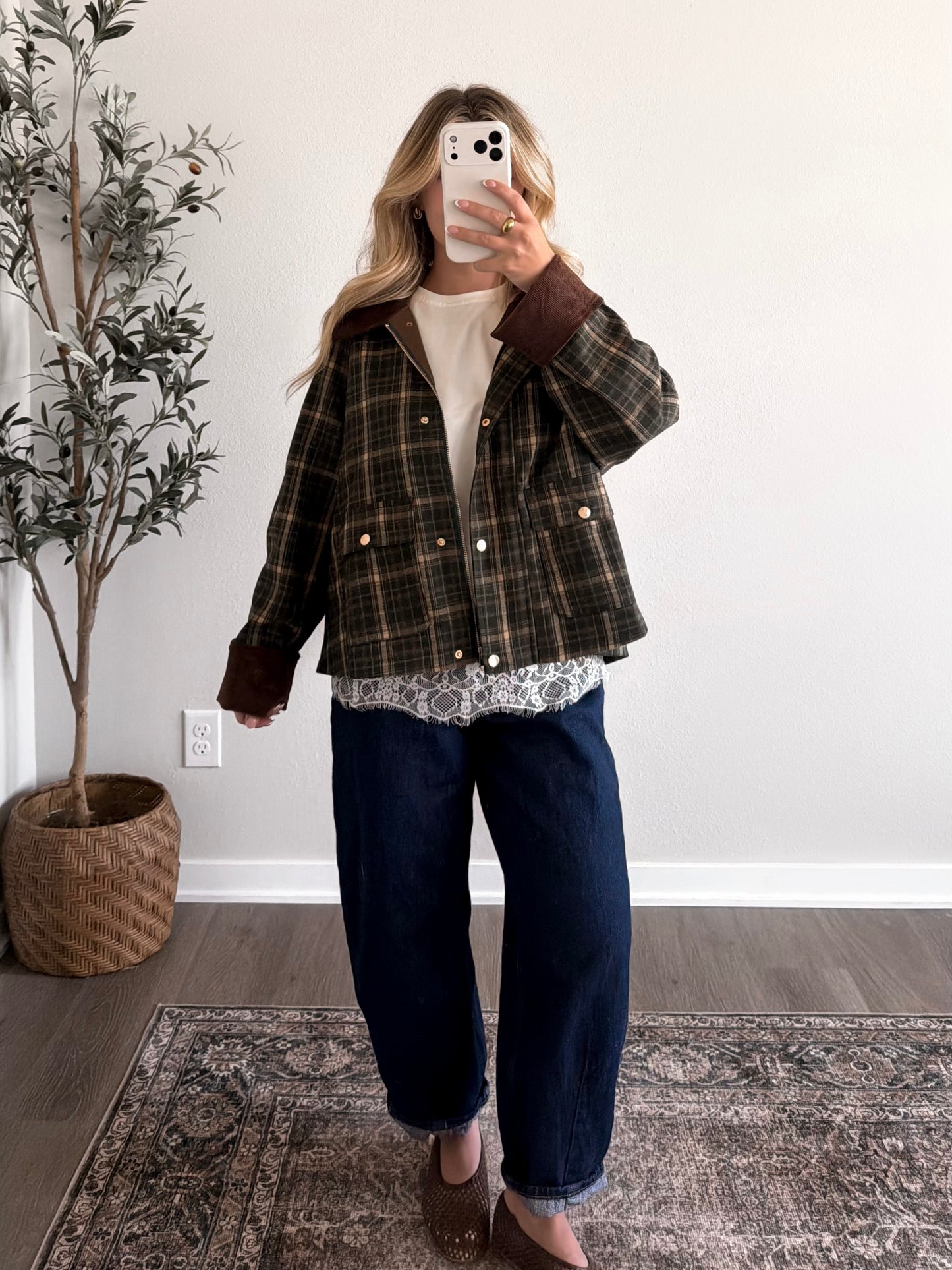 Trailside Plaid Barn Jacket