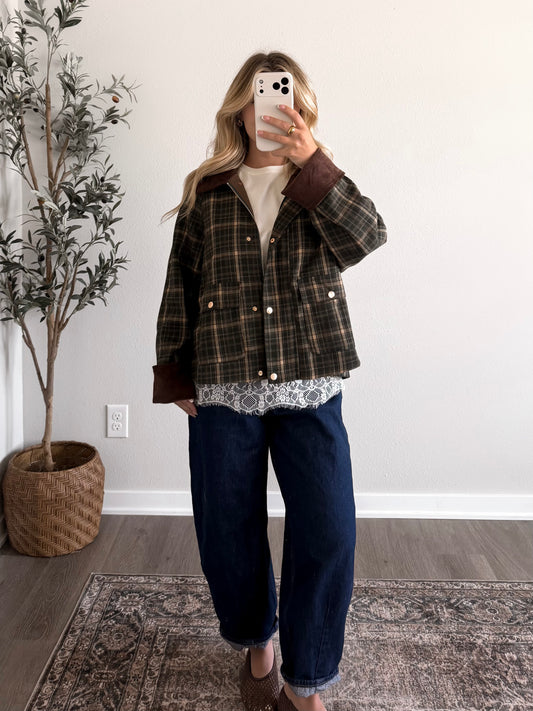 Trailside Plaid Barn Jacket