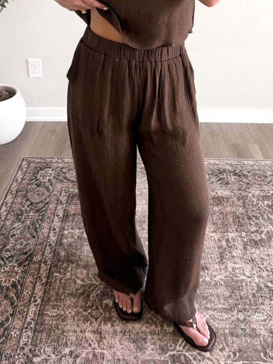 Coconut Mocha Pant Set