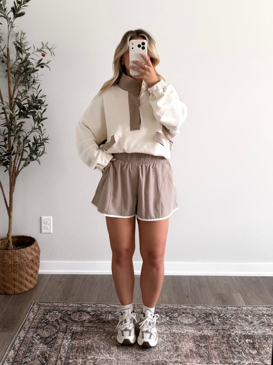 Parkside Athleisure Set / Cream-Taupe