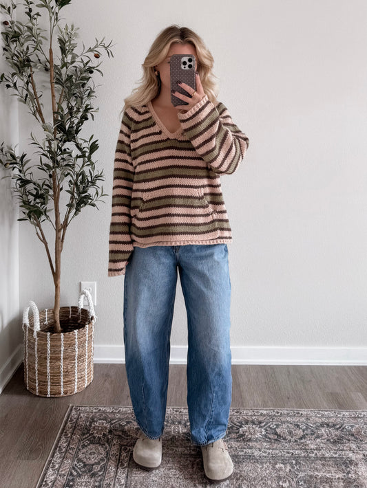 Oakwood Striped Knit Sweater
