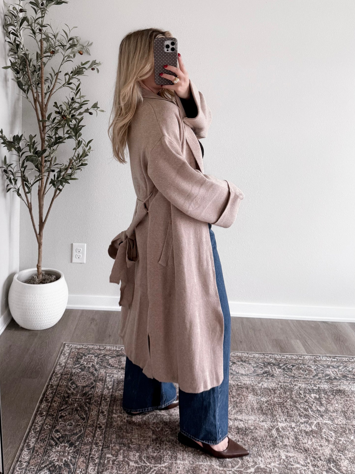 Monroe Knit Coatigan / Latte