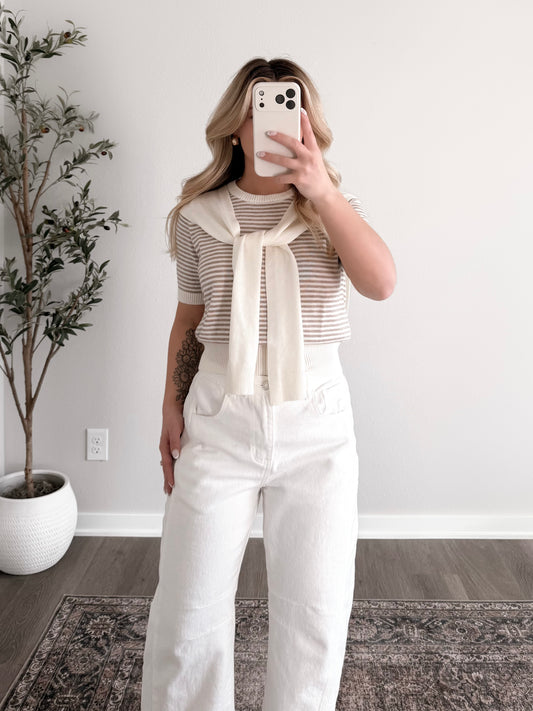 Bayside Striped Knit Top