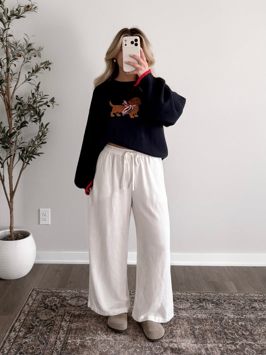 Frank Dachshund Knit Sweater