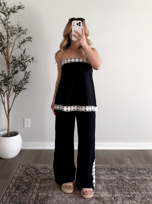 Bay Brunch Linen Pant Set