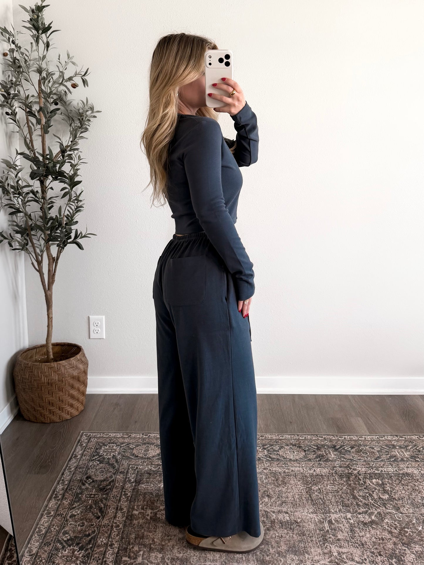 Slow Days Crop Lounge Set (Final Sale)
