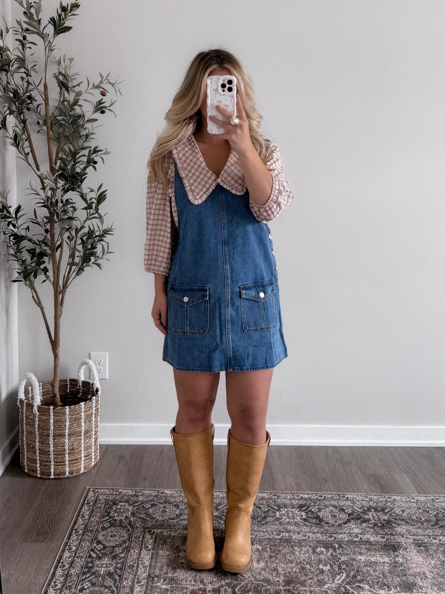 Haddie Denim Overall Dress