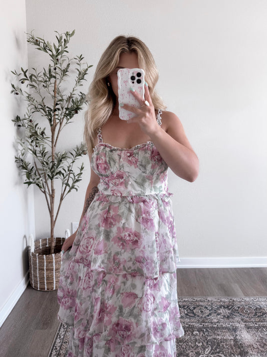 English Rose Maxi Dress Final Sale