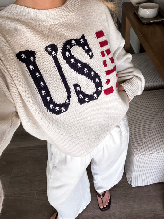 "USA" Knit Sweater