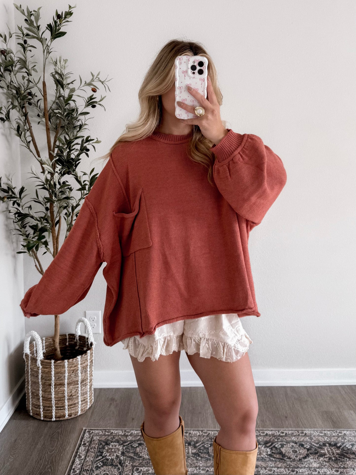 Spiced Chai Oversized Sweater
