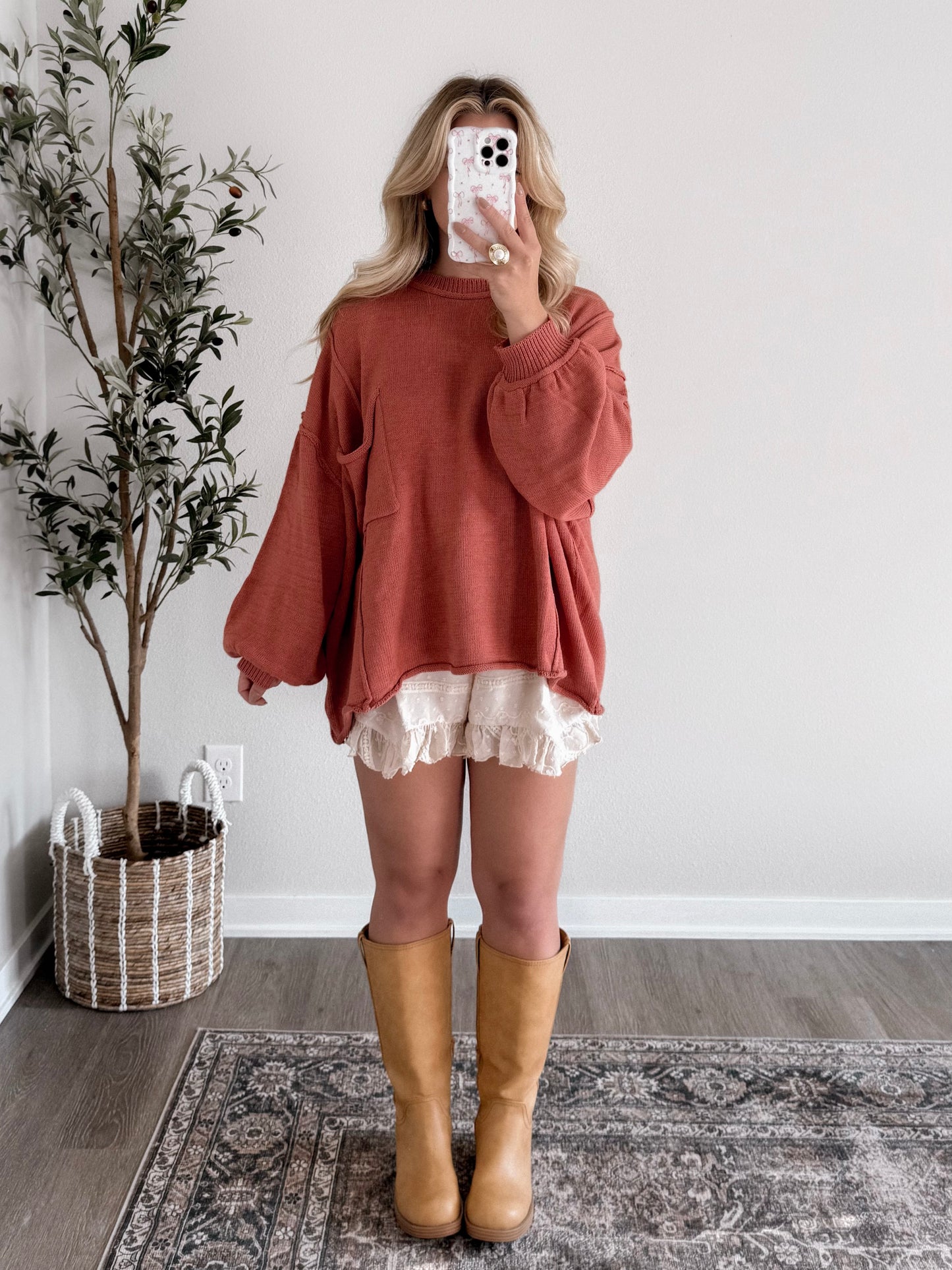 Spiced Chai Oversized Sweater
