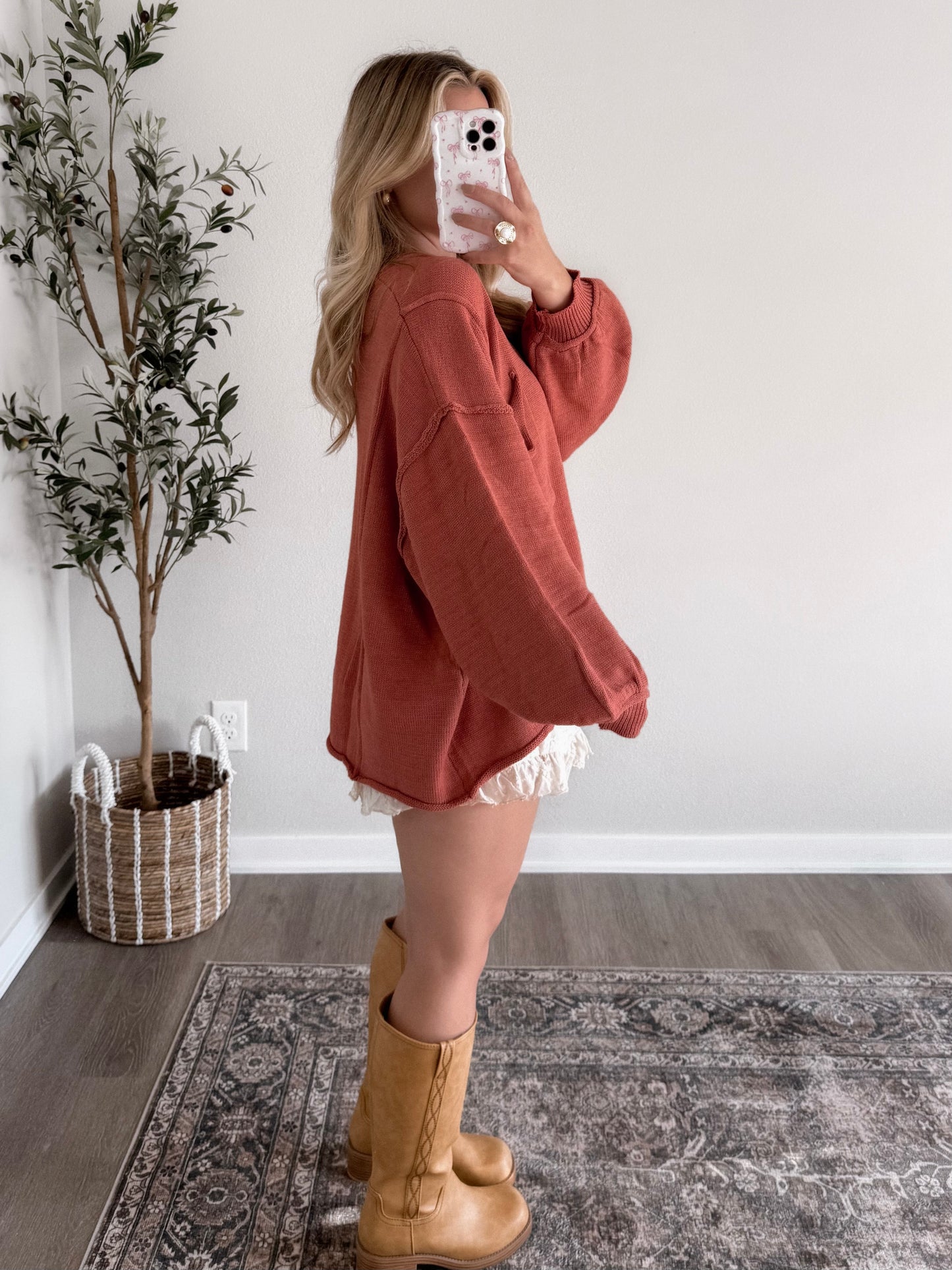 Spiced Chai Oversized Sweater