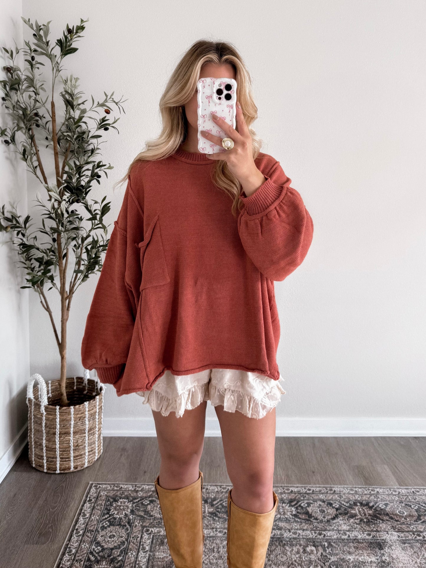 Spiced Chai Oversized Sweater