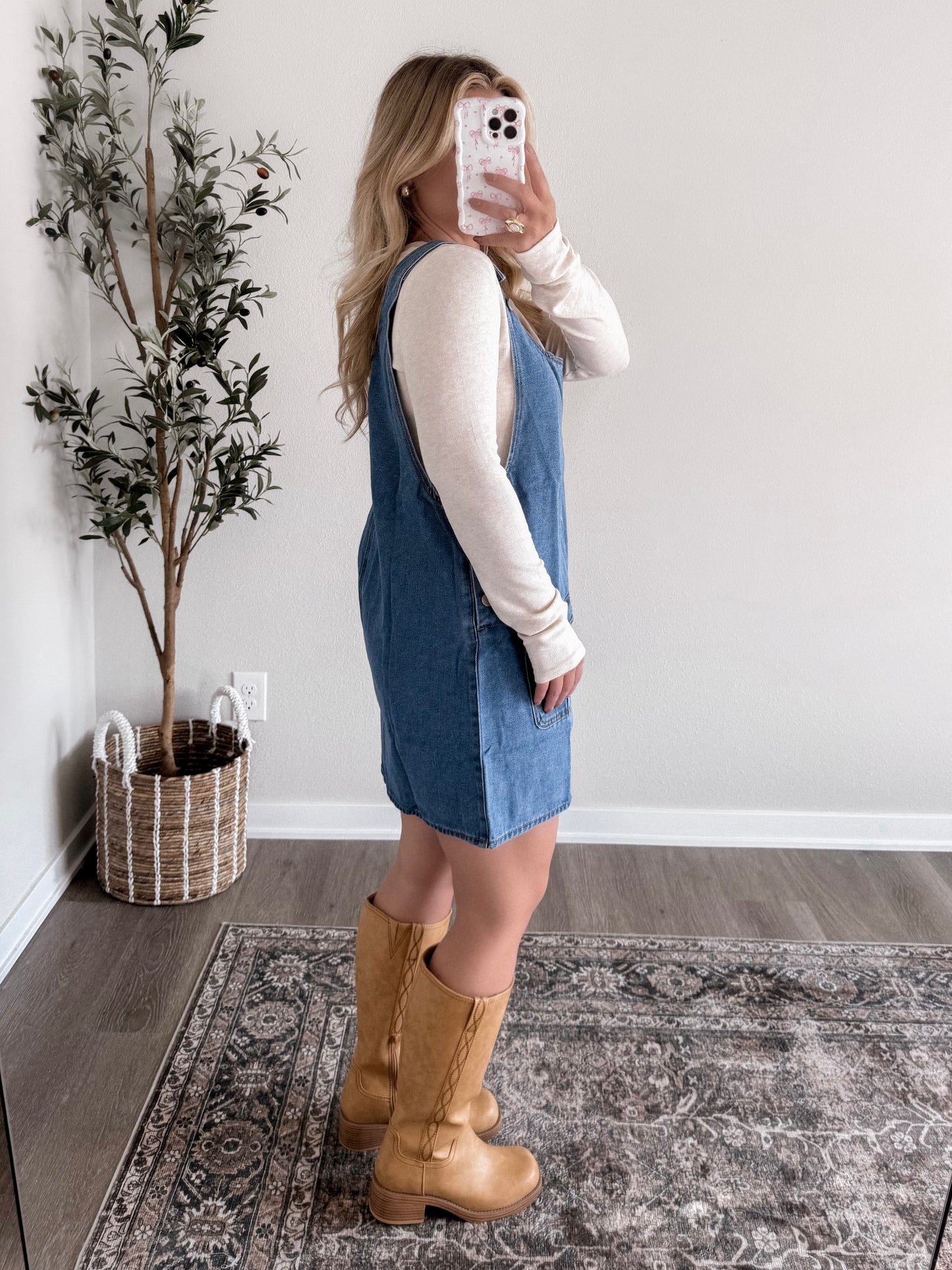 Haddie Denim Overall Dress