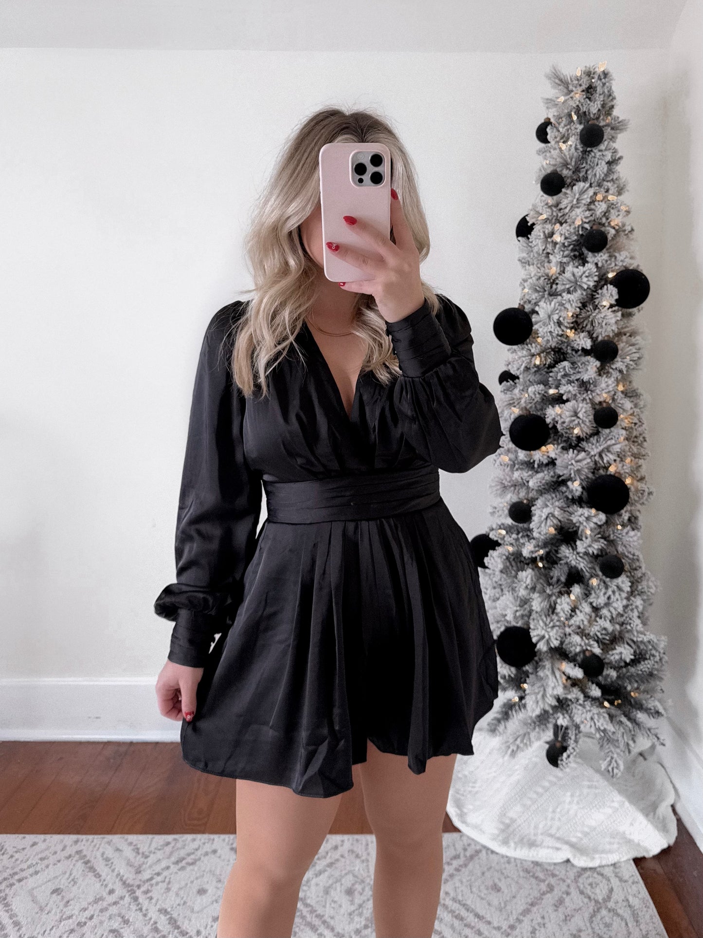 Champagne Kiss Satin Romper Final Sale