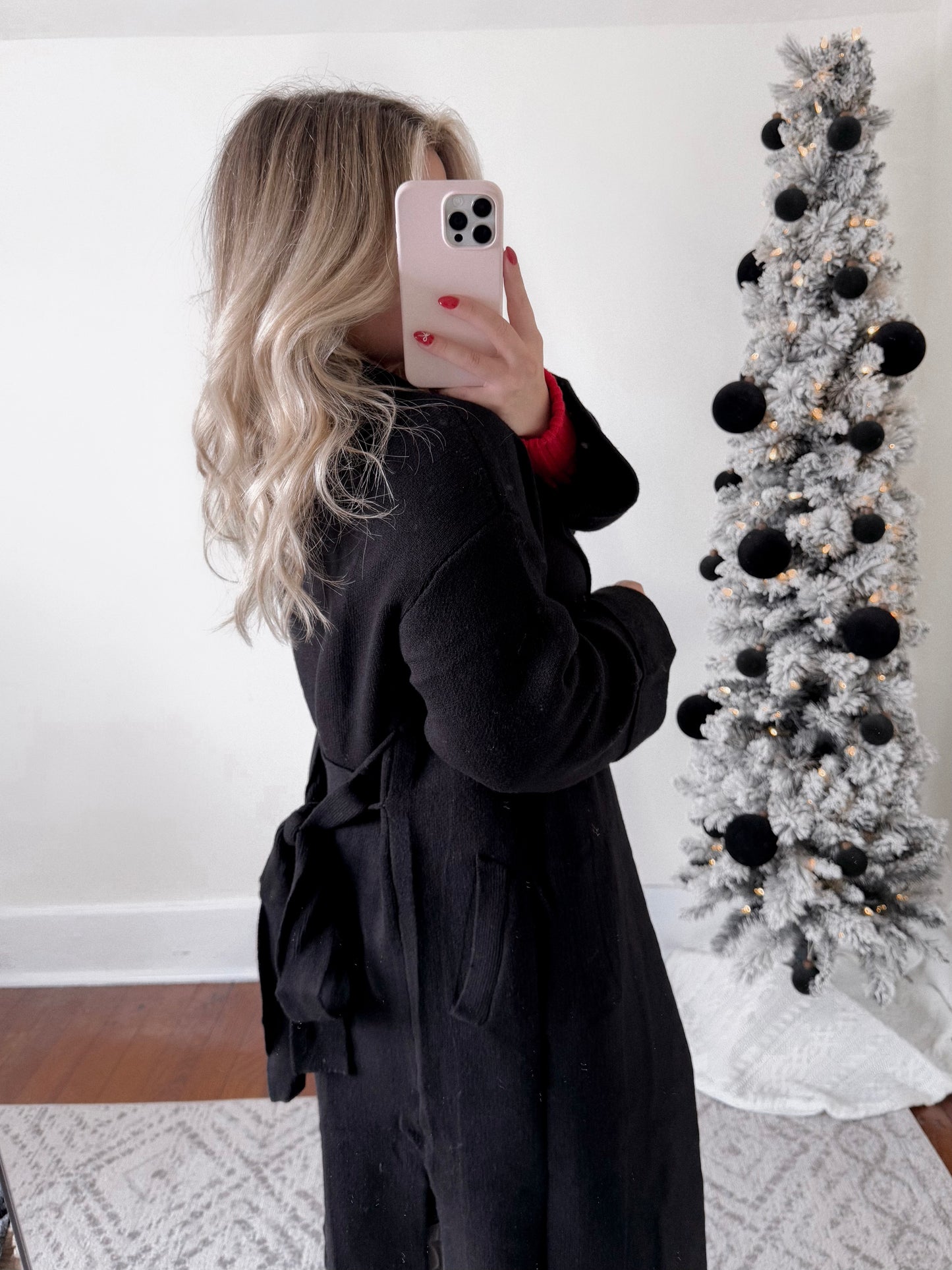 Winter Day Knit Coatigan / Black Final Sale