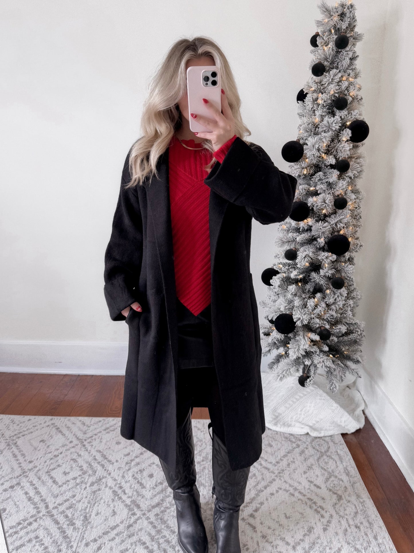 Winter Day Knit Coatigan / Black Final Sale