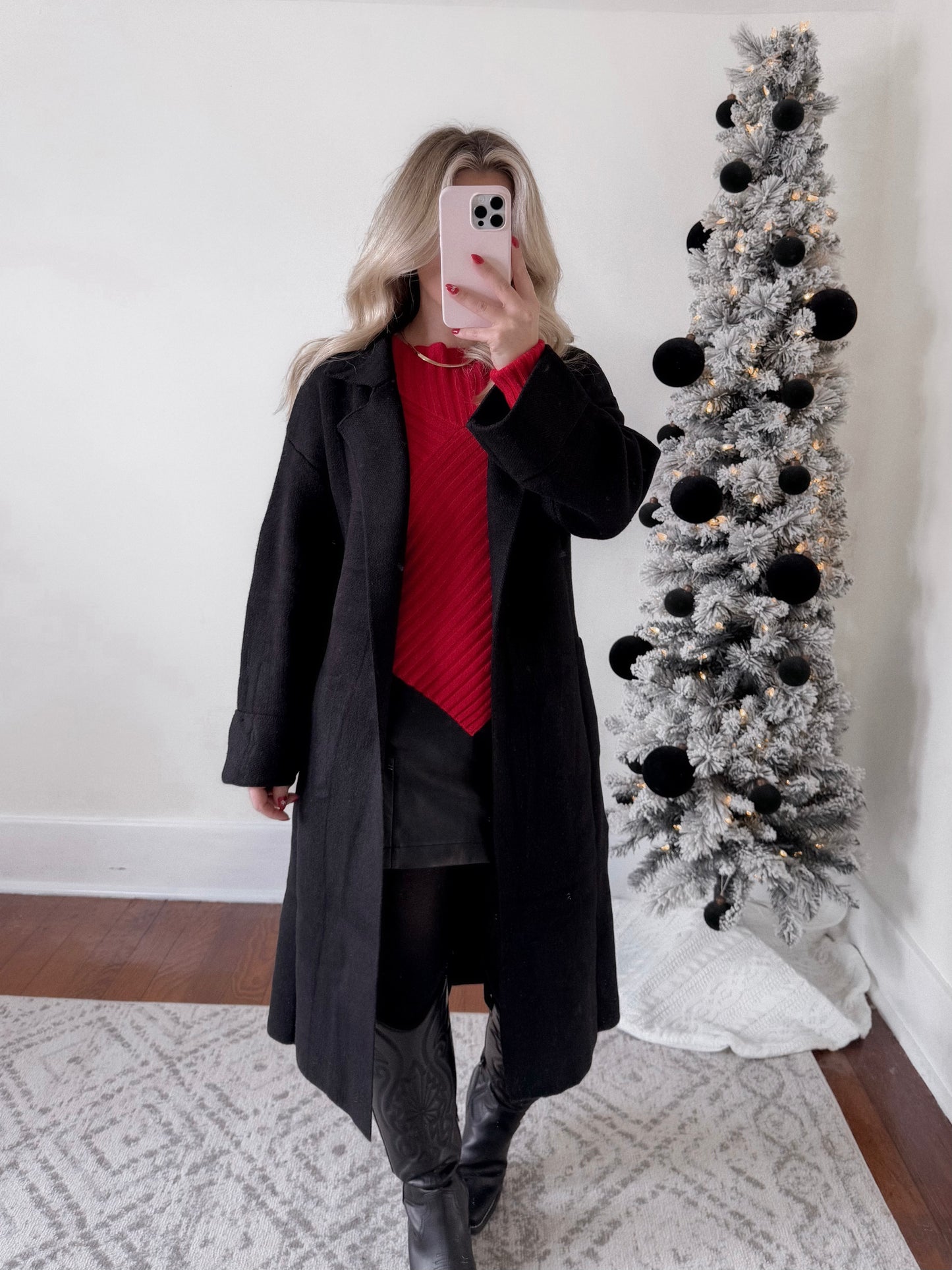 Winter Day Knit Coatigan / Black Final Sale
