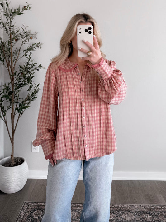 Melody Muse Gingham Top / Pink Yellow Combo (Restocking 1.19)