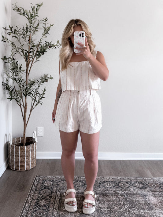 All In The Details Matching Short Set Final Sale