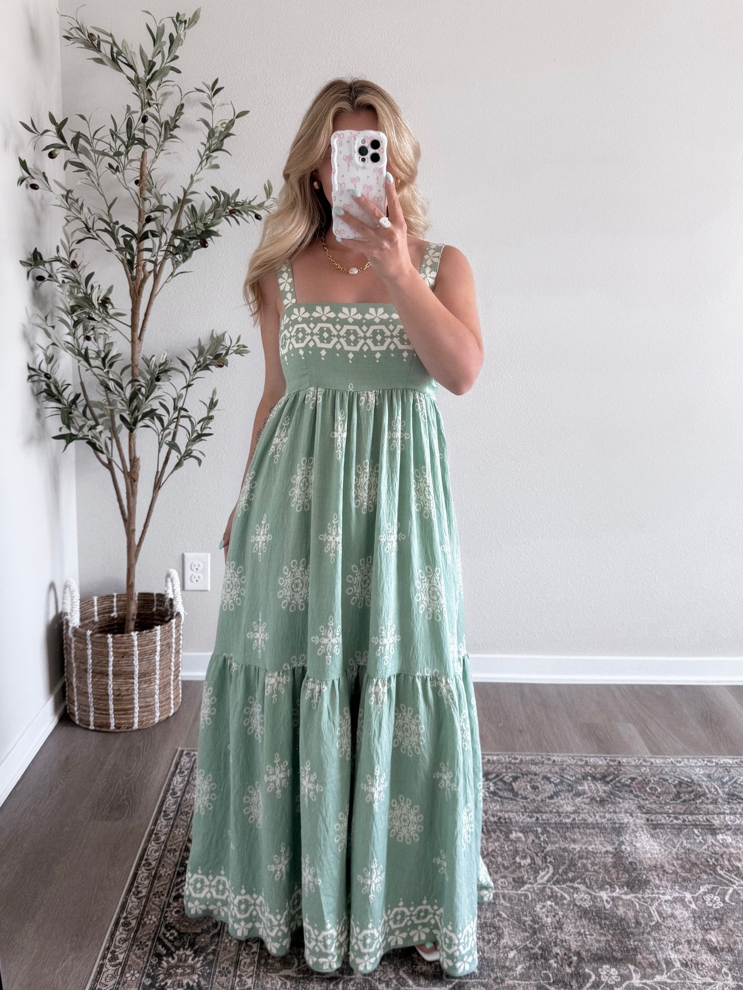 Jade Floral Maxi Dress