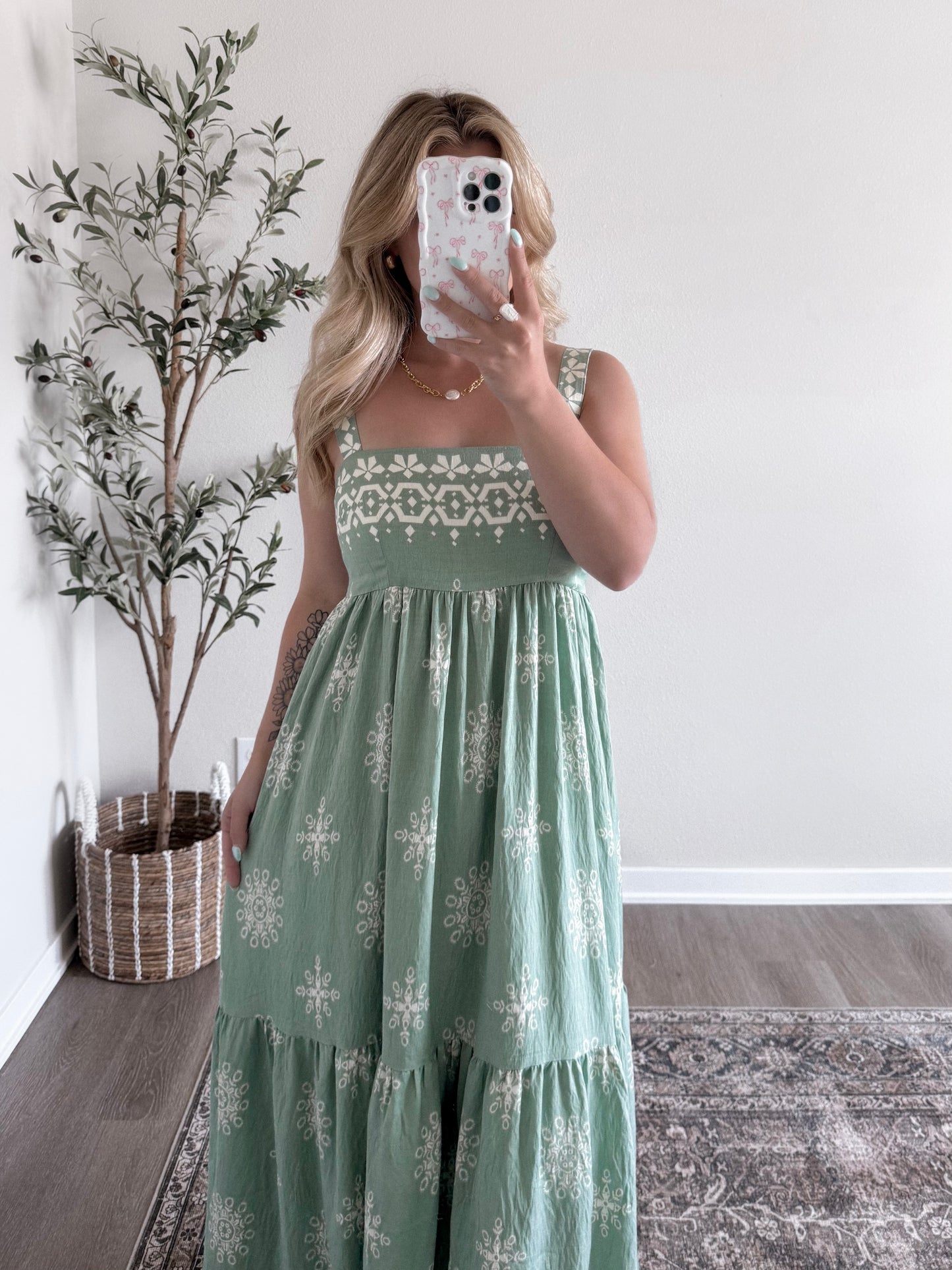 Jade Floral Maxi Dress