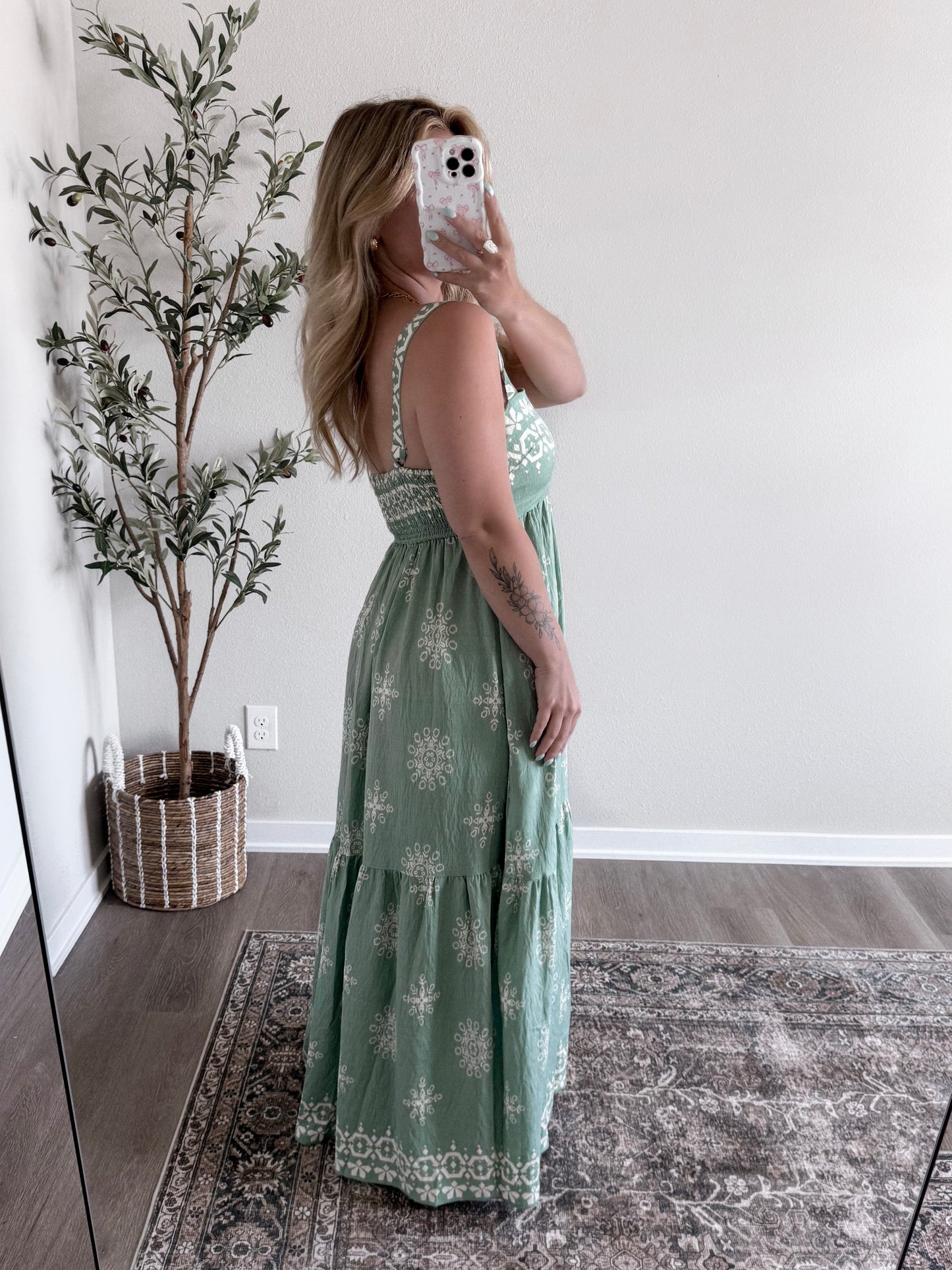 Jade Floral Maxi Dress