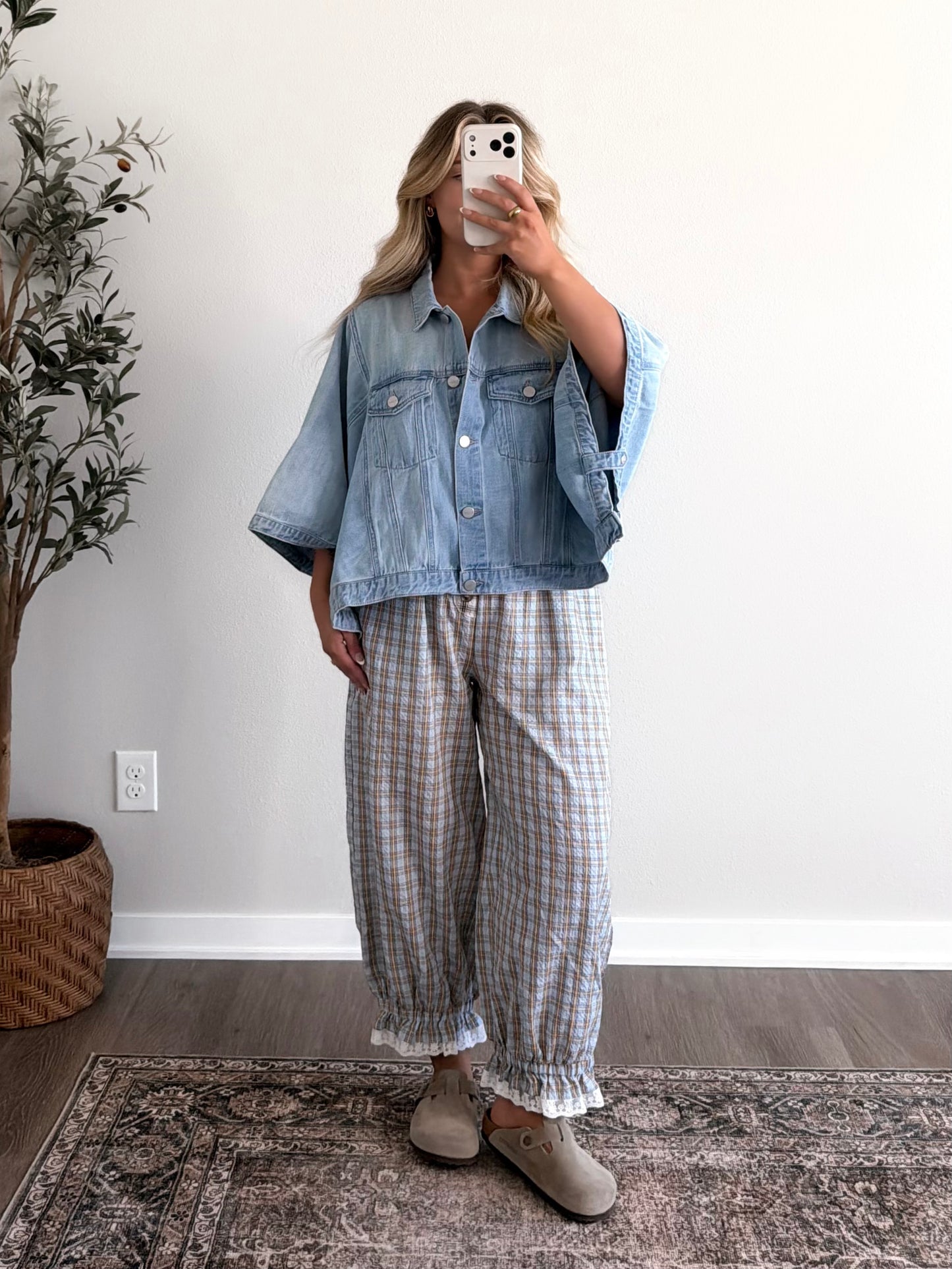 Beckham Denim Cape Jacket / Lt Wash