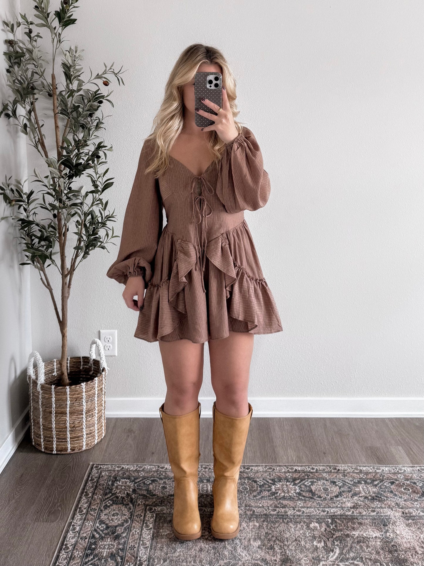 Hillside Tie Front Romper (Restocking Soon)