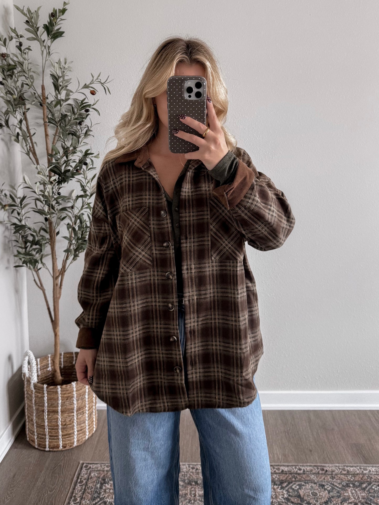 Timber Plaid Flannel Shacket (PREORDER - EST SHIP 9.22)