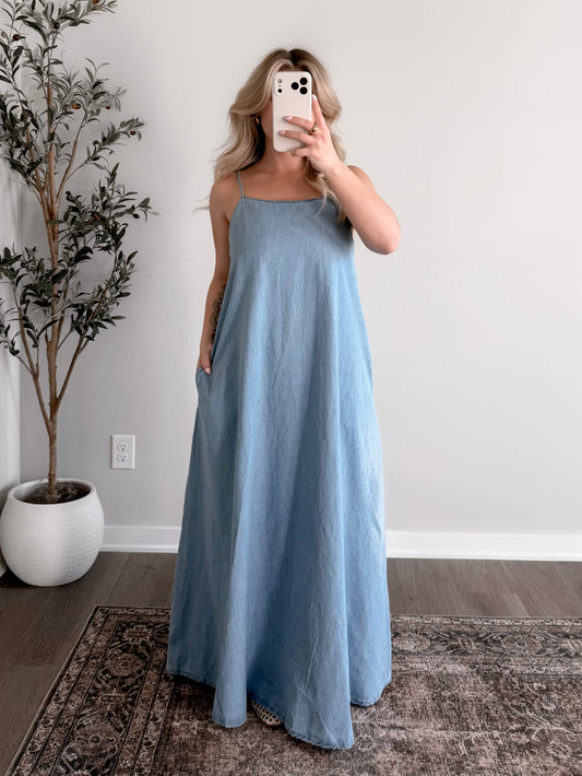 Sunline Denim Maxi Dress