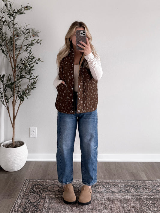Woodland Muse Floral Vest