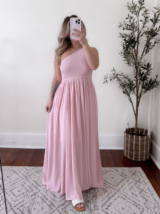 Dahlia One Shoulder Maxi Dress Final Sale