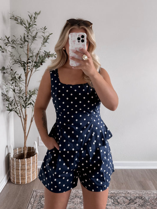 Dottie Matching Set / Navy Final Sale
