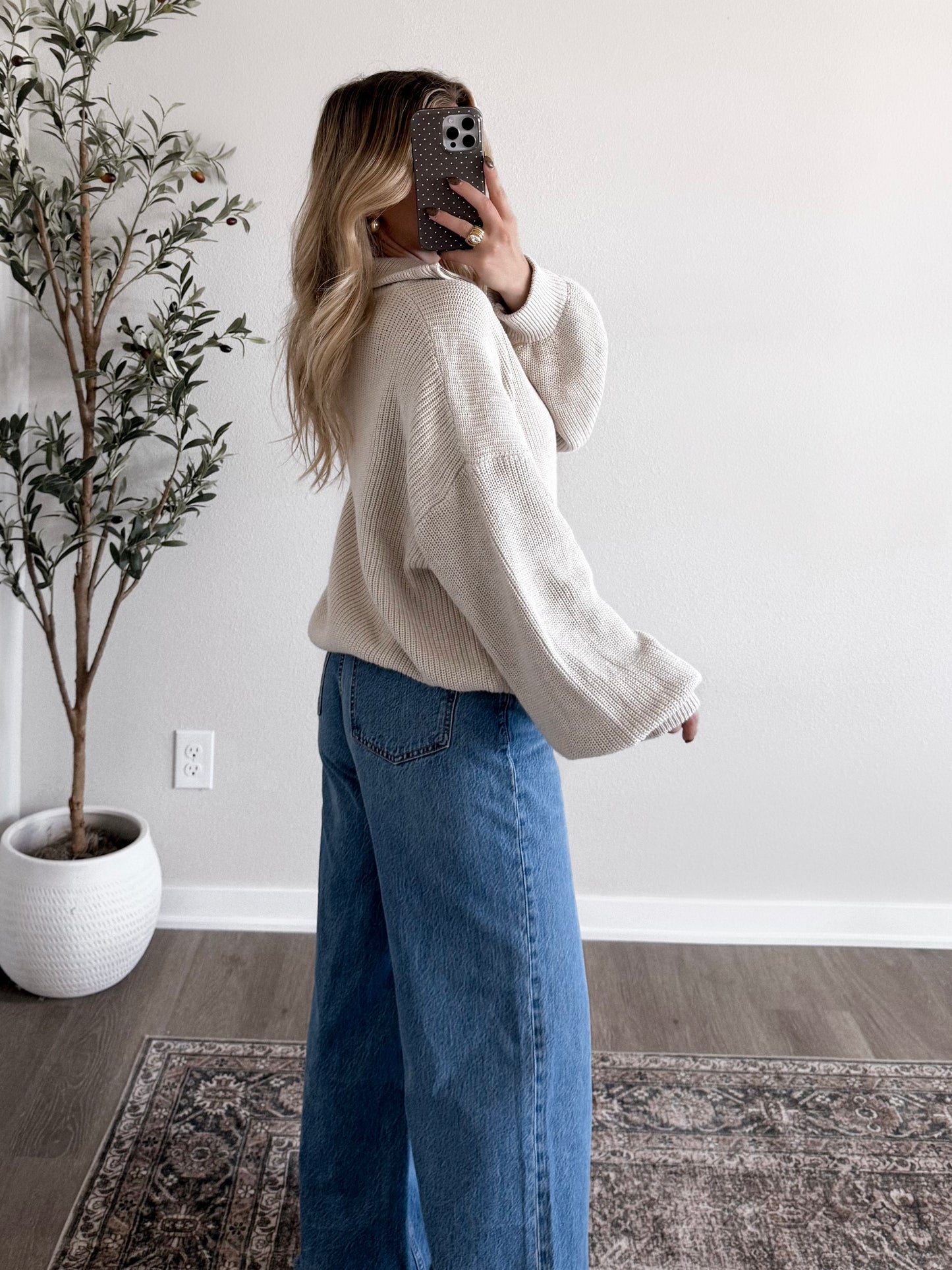 Coffehouse Zip Cardigan / Taupe