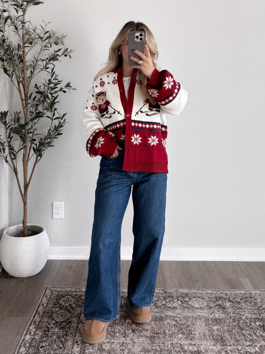 Ski Cub Holiday Knit Cardigan