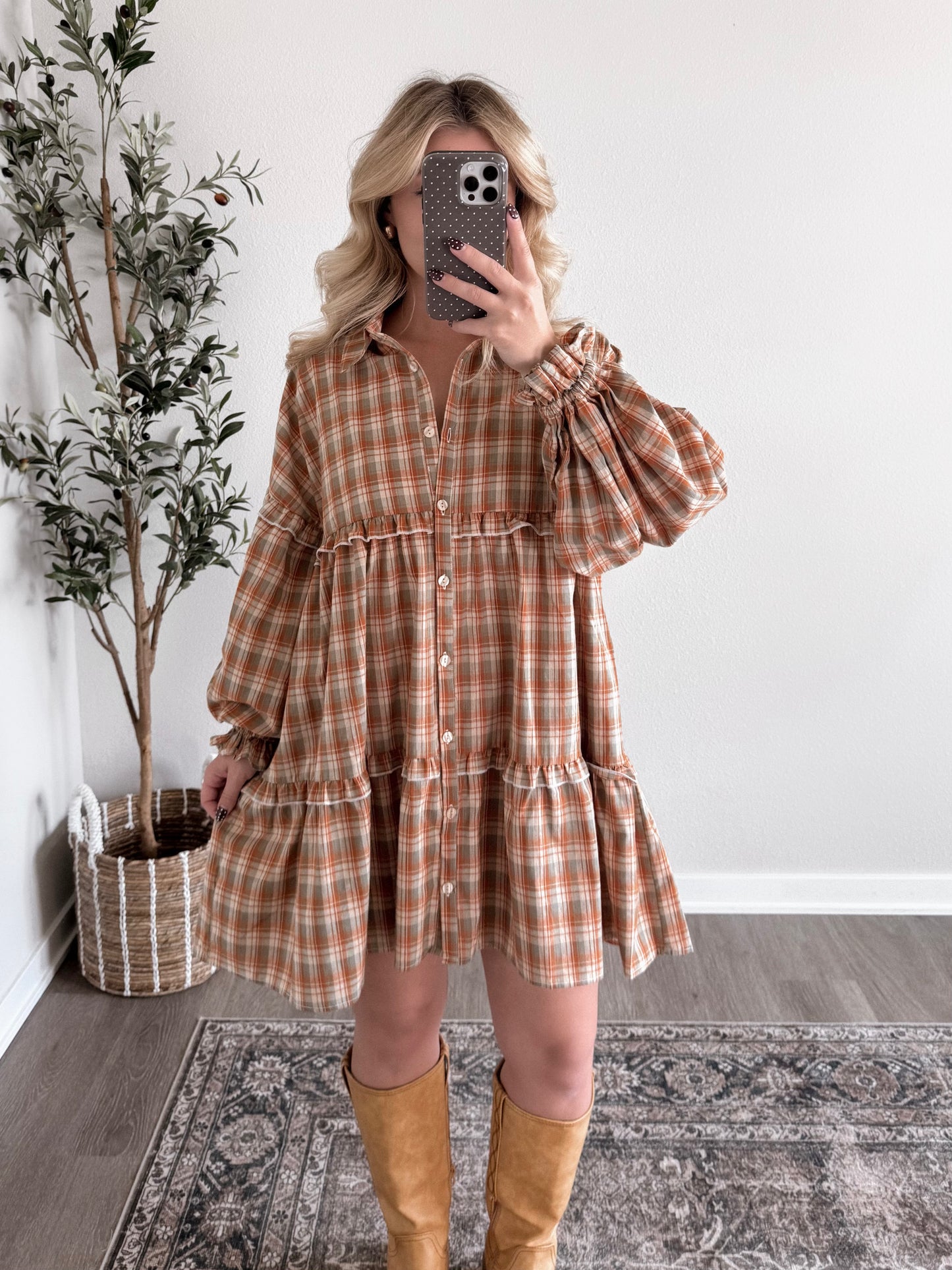 Pumpkin Patch Babydoll Dress (Restocking Soon)