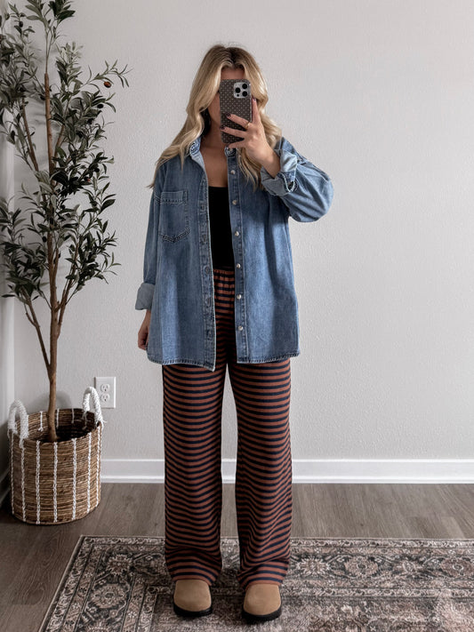 Toasted Mocha Knit Lounge Pant (Short Friendly)