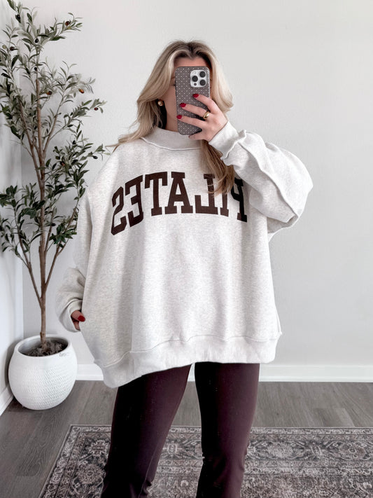 Pilates / Yoga Reversible Pullover (Brown)