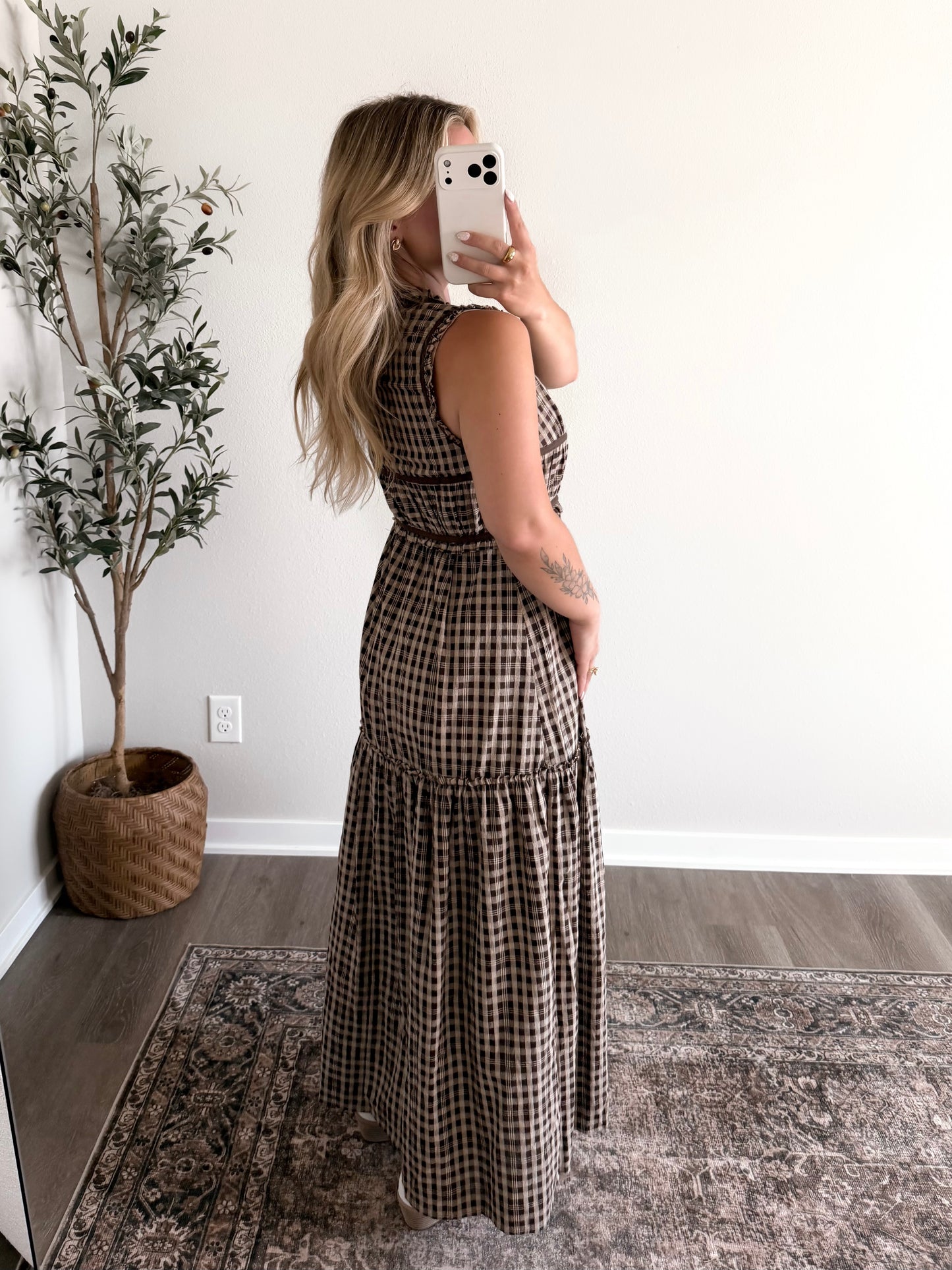 Montana Trail Gingham Maxi Top (PREORDER EST SHIP 7.27)