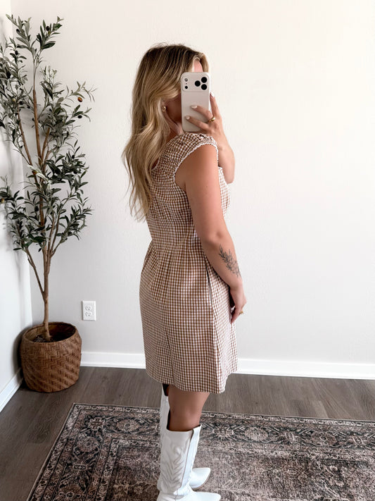 Sweet As Pie Gingham Dress