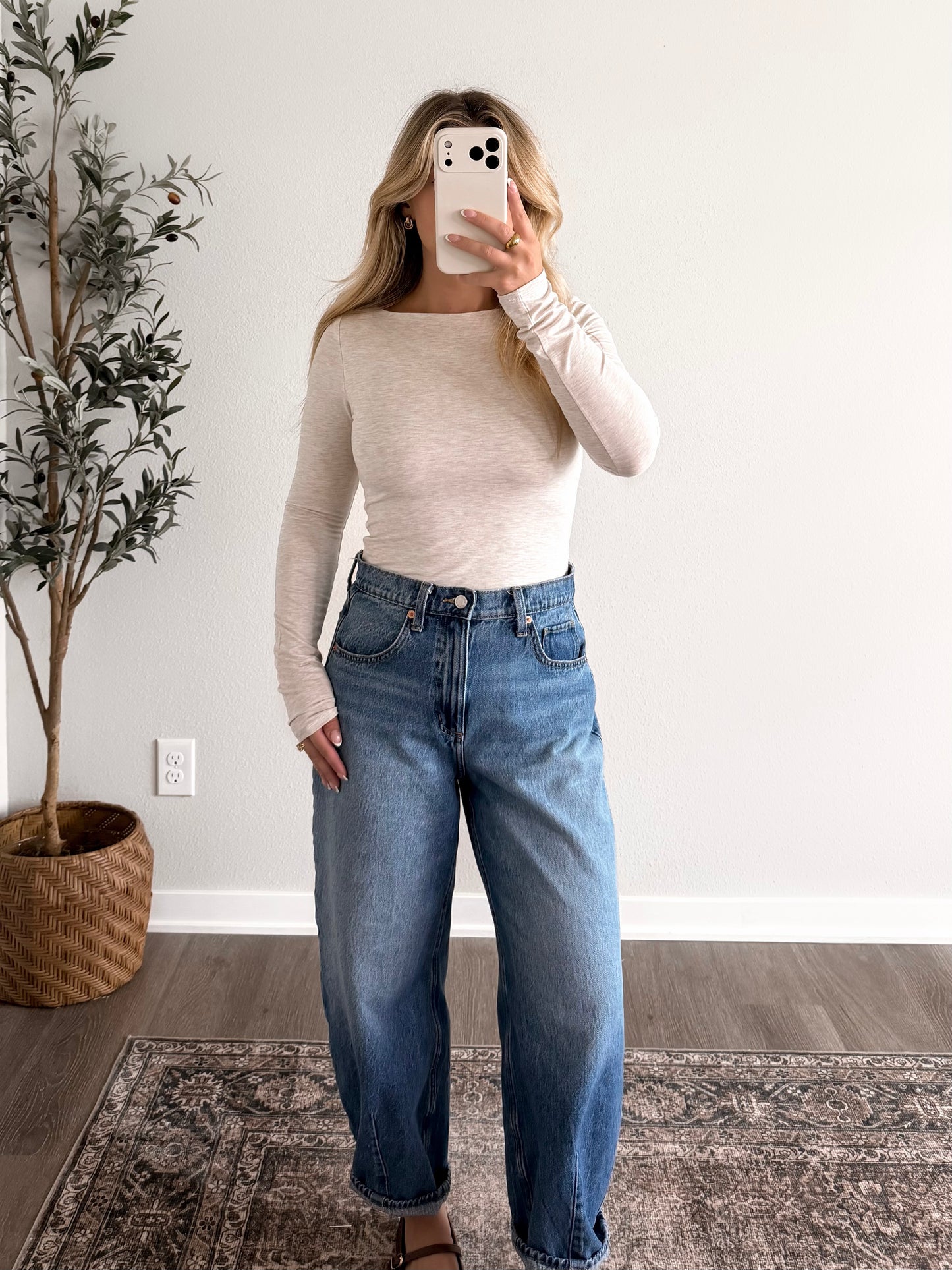 Essential Boat Neck Top / Oat