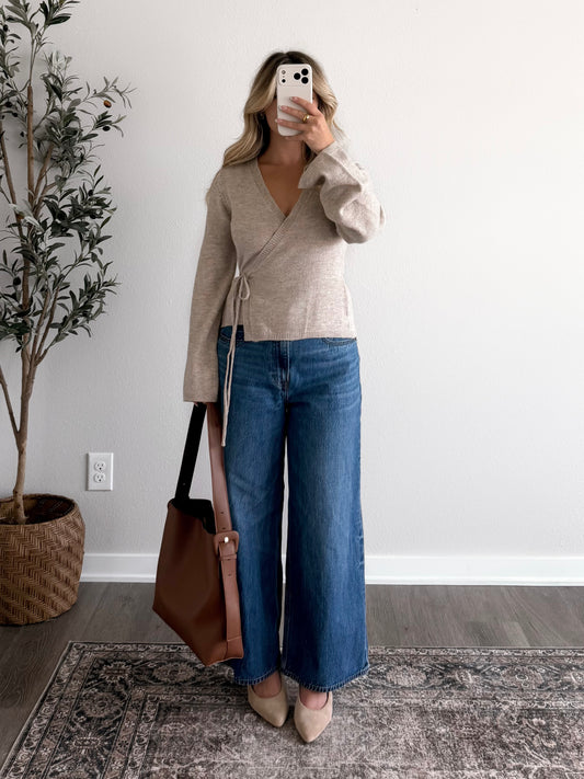 Wrapped Up Knit Sweater (Restocking Early October)