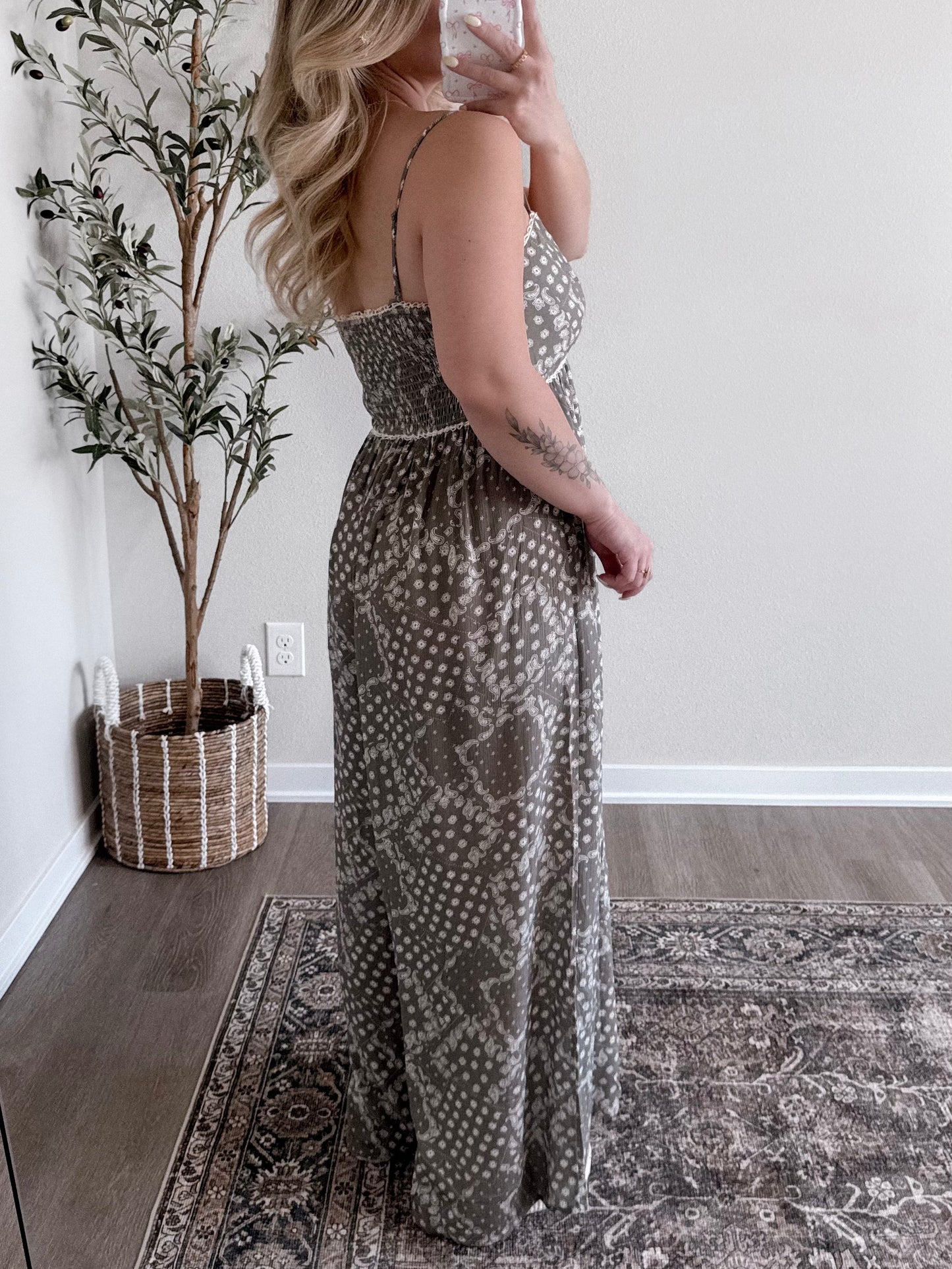 Paisley Boho Babydoll Jumpsuit