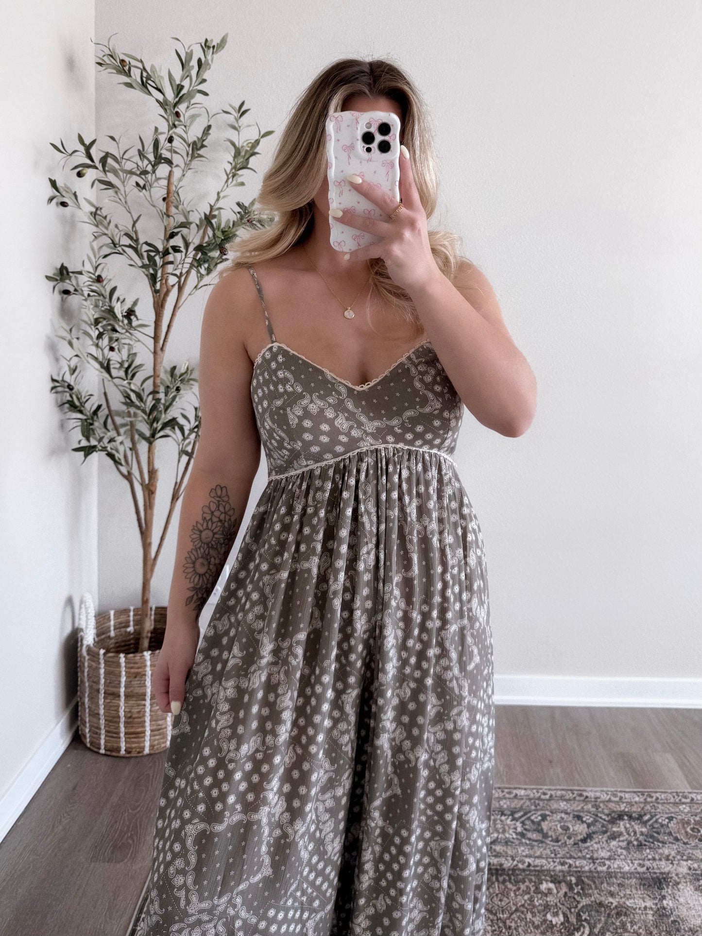 Paisley Boho Babydoll Jumpsuit