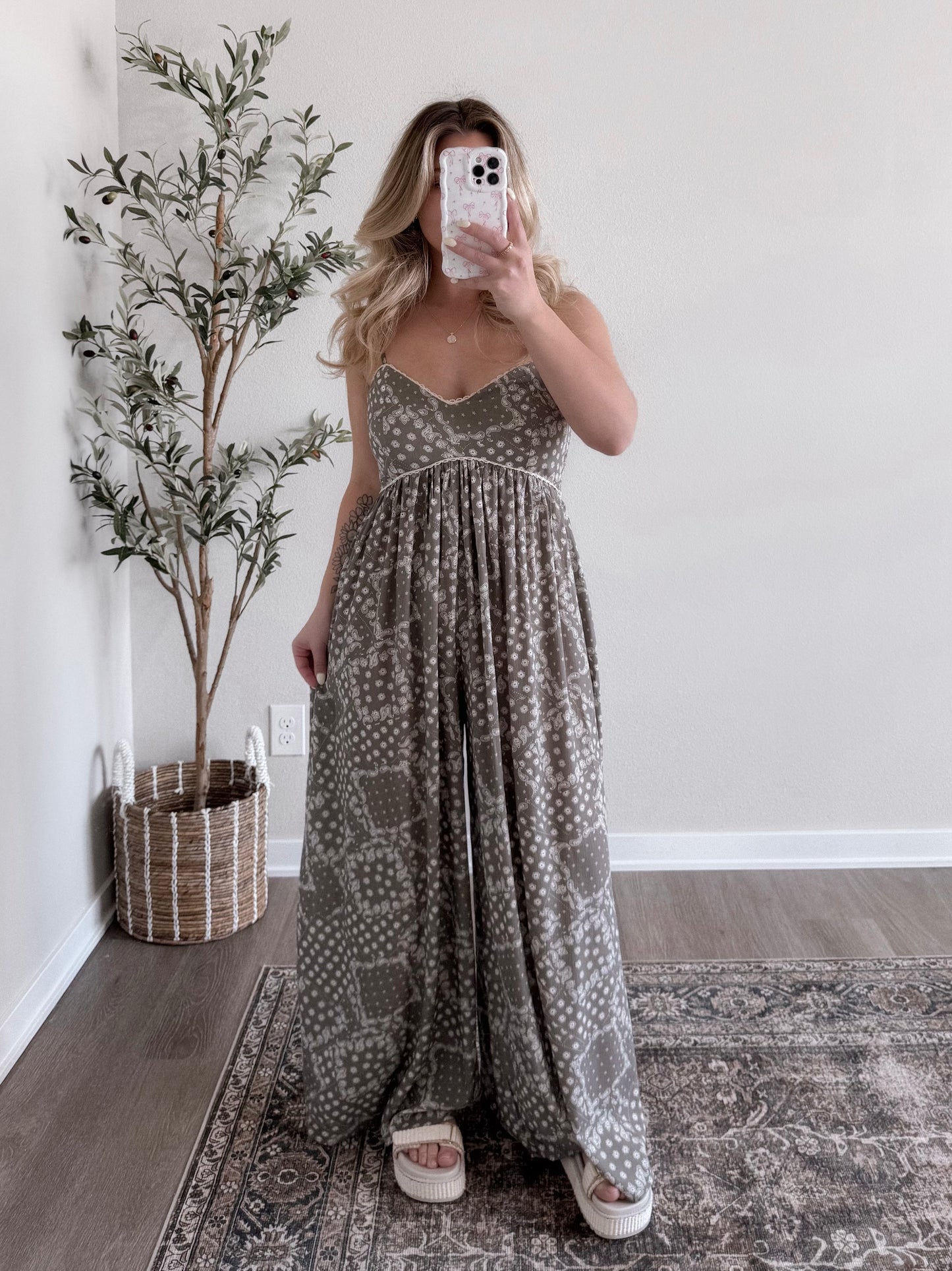Paisley Boho Babydoll Jumpsuit