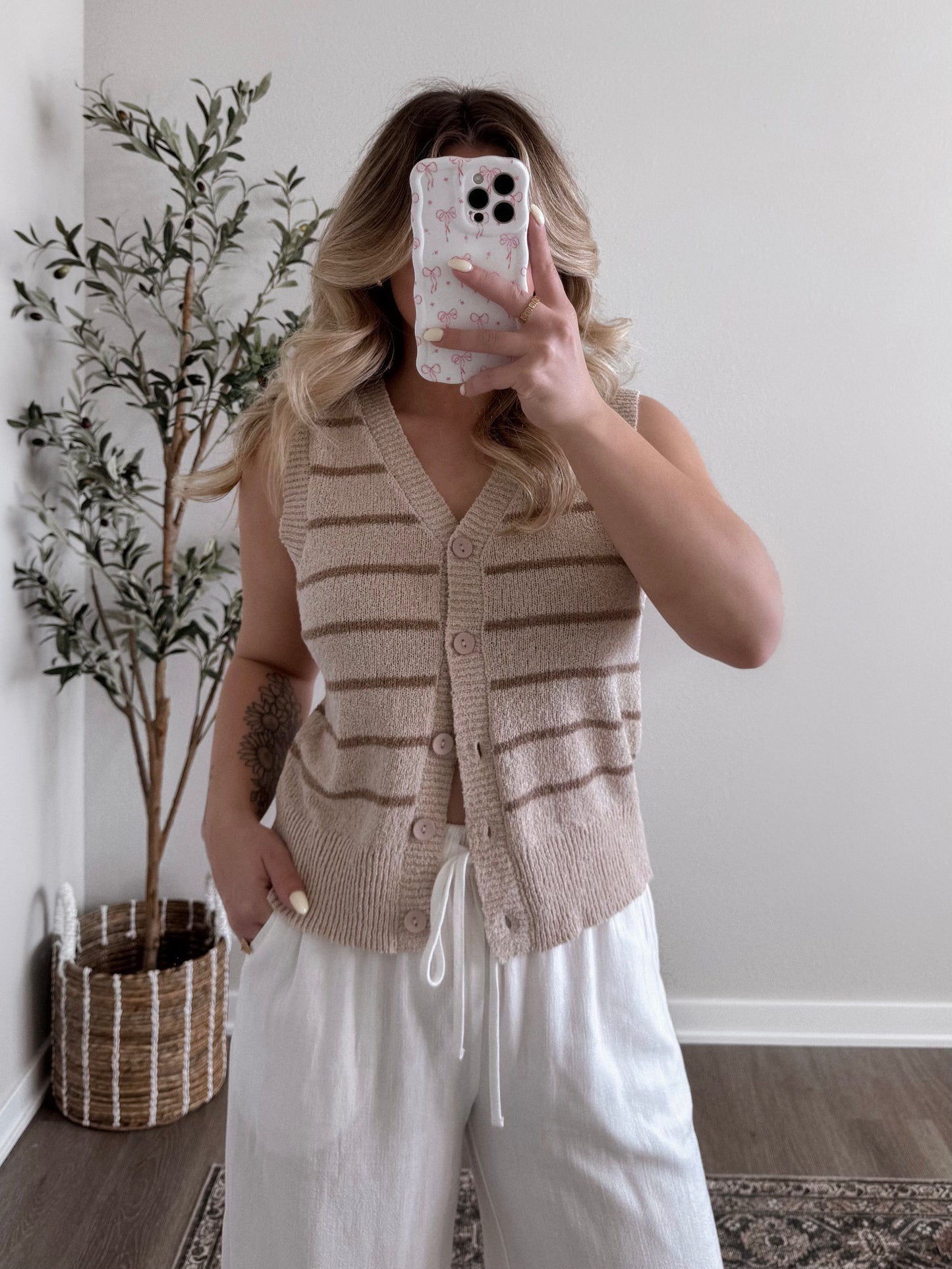 Boardwalk Striped Sweater Vest